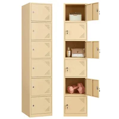 Metal Storage Cabinet For Club Home School Storage Lockers With 3/4/5/6 Doors • $89.99