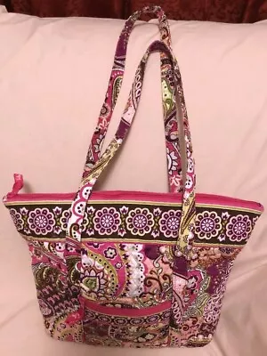 Vera Bradley Zip Tote  & Little Betsey In Very Berry Paisley Made In U.s.a. • $30