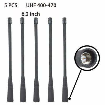 Lot 5 UHF 6.2 Inch Antennas For  Standard VX824 VX261 VX264 VX354 Radio • $12