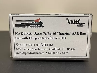 Speedwitch ATSF Santa Fe Bx-26 “Interim” AAR Boxcar Resin Kit K114.8 HO Scale • $19.50