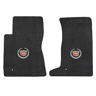 2011-2014 Cadillac CTS-V Coupe Ebony Black Floor Mats Set - Crest & Wreath Logo • $138.99