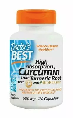 NEW! Doctor's Best High Absorption Curcumin From Turmeric Root 120 Capsules 1E • $18.99