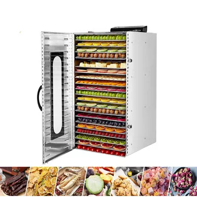 $349.99 • Buy Food Dehydrator, Stainless Steel 20-Tray Dryer For Beef Jerky, Meat, Fruit