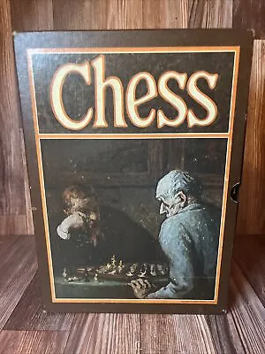 $49.99 • Buy Vintage 3M Bookshelf Classic Chess Set French Chessmen 1970 Staunton Boxed