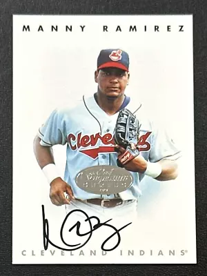 1996 Donruss Leaf Auto Manny Ramirez Signed Autograph Cleveland Indians • $25.51