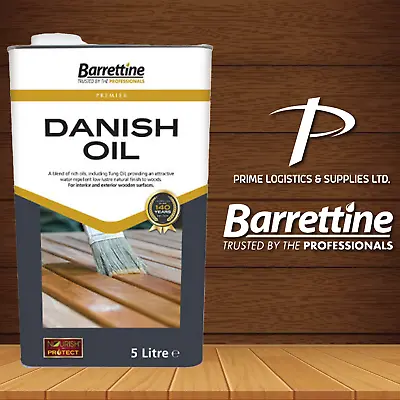 BARRETTINE DANISH OIL WOOD DOORS PANELLING KITCHEN RESIN 5 Litre • £34.99