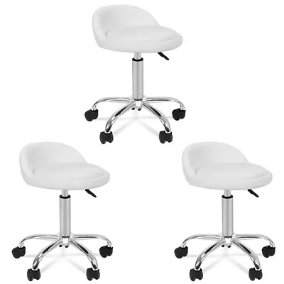 3X Adjustable Height Hydraulic Rolling Swivel Salon Stool Spa Rolling Chair • $100.58