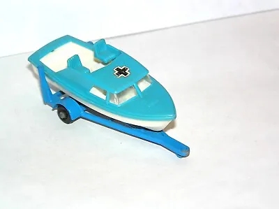 Vintage Matchbox Lesney #9 Boat & Trailer **YELLOW LIGHT SPECIAL** • $7.75