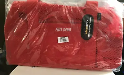 Nelk Full Send Mesh Duffle Bag In Red May Drop 2021 - NEW • $55