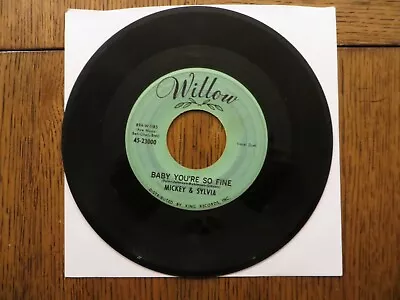 Mickey & Sylvia – Lovedrops / Baby You're So Fine - 1961 - Willow 45-23000 7  • $8.50