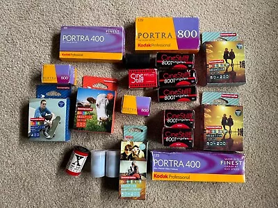 Camera Film Job Lot 120 & 135. 38 Rolls Various Short And Expired Dates. • £50