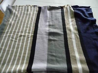 MICHAEL STARS NEW Women's Wide Navy Beige Grey Stripes Wrap /shawl • $19.99