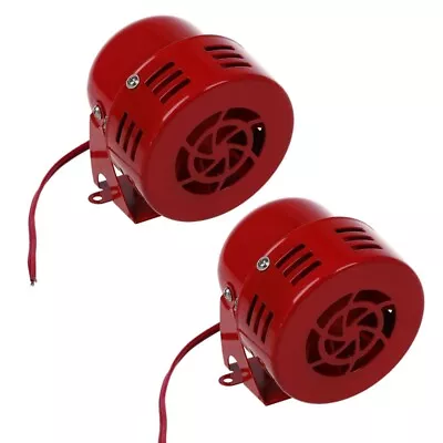 2X 12V Automotive Air Raid Siren Horn Car Truck Vtg Motor Fire Rescued • $15.37