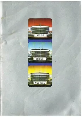 Mercedes Benz W116 280s 280se 350se 450se 450sel Original 1973 Uk Sales Brochure • $31.57