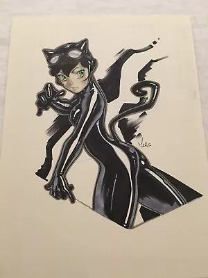 MARIO CHAVEZ Original CATWOMAN Comic Art: Very RARE VINTAGE Piece / MANGA Style  • $90.77