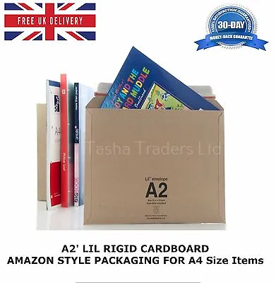 1 A2 LIL CORRUGATED RIGID CARDBOARD AMAZON MAILER ENVELOPE F3 JL3 334 X 234mm • £2.99