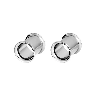 Pair Of Surgical Steel  Double Flare Ear Tunnels Earlets Gauges Plugs • $2.99