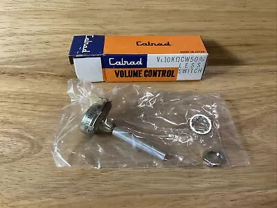 Vintage NOS CALRAD Volume Control Audio Taper VL 10K CW 50%  • $7