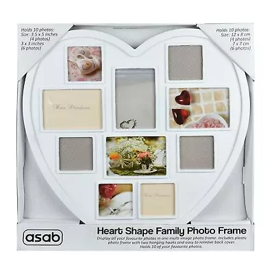£10.99 • Buy Multi Photoframe Family Love Frames Collage Picture Aperture Wall Photo Frame
