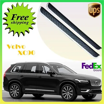 Fits Volvo XC90 2015-2024 2PCS Fixed Running Board Side Step Pedal Nerf Bar • $393.19