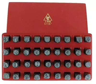 K Tool International KTI-73400 3/16  Letters And Numbers Metal Stamp Set With • $44.44