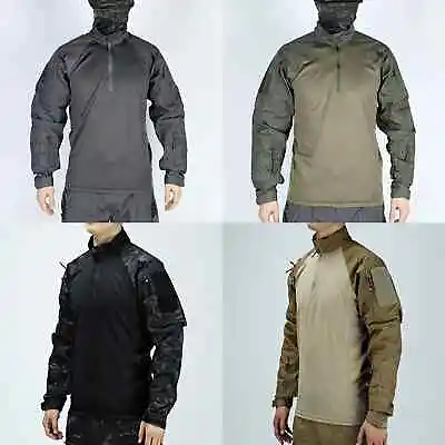 Men Army Camping Hunting Clothing Camouflage Military Combat T-Shirt Tactical  • $29.99