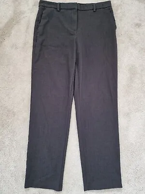 Ladies M&S Dark Charcoal Trousers - Size 12 - Regular Length • £3