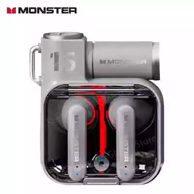 Original Monster XKT15 Wireless Bluetooth 5.3 Earphones TWS Gaming Earbuds... • $37.09