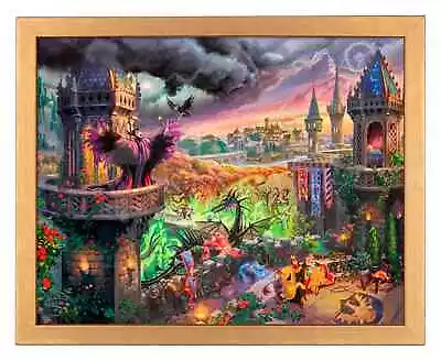 Disney's Sleeping Beauty: Maleficent Thomas Kinkade Framed Art Print • $74.99