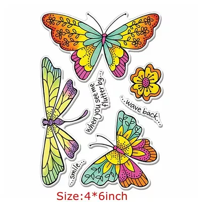 £3.59 • Buy Flower Greetings Farm Animals Clear Rubber Stamps Scrapbooking Album Craft Cards