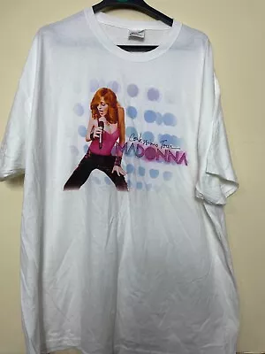 Madonna Confessions Tour White New T-shirt Used Size 2xl Xxl Cl28 • $18.64