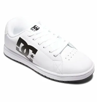 DC Men's Gaveler Leather Skateboarding Shoes Low White • $63.99