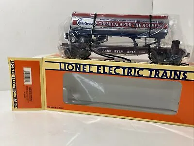 Lionel 6-52083 Eastwood Chemicals Tanker On Flat Car PRR Mint Unrun New • $34.99