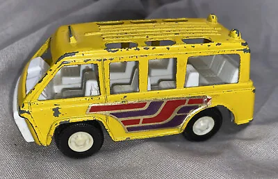 VINTAGE TOOTSIE TOY YELLOW Hippie BUS 4   USA Die Cast • $7.83