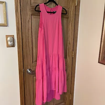 Anthropologie Maeve Sundress Size Small Beautiful Watermelon Pink W/ Pockets • $41