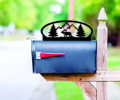 Elk Themed Steel Mailbox Topper • $39.99