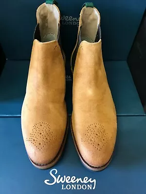 Oliver Sweeney Brand New Whiskey Suede  Chelsea Boot Dainite Sole  Size 9  • £99