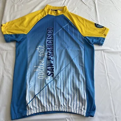 San Francisco I Bike Golden Gate National Parks Cycling Jersey XL Bicycle Shirt • $15.99