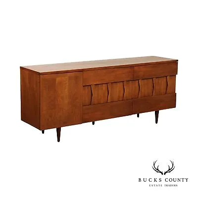 American Of Martinsville Mid Century 9-Drawer Walnut Dresser • $2195