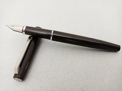 Lamy 86 Gloosy Dark Brown Fountain Pen Ss Ef Nib Vintage W.germany Rare Model • $120