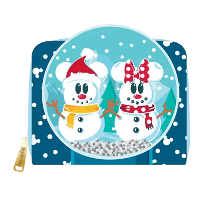 £41.46 • Buy Mickey Mouse - Snowman Snow Globe Purse-LOUWDWA1786-LOUNGEFLY
