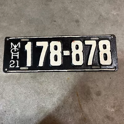 1921 Michigan License Plate • $24.99