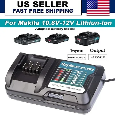 DC10WD Lithium-Ion Battery Charger For Makita 10.8V-12V BL1021B BL1041B BL1016 • $14.89