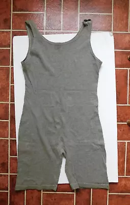 Rare Antique Swimsuit OCEAN MAID 1920s VINTAGE 33  Bathing Suit Gray Romper • $59.99