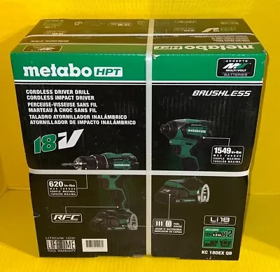 Metabo 18V MultiVolt Hammer Drill And Impact Driver Combo Kit KC18DEXQB NEW • $134.95