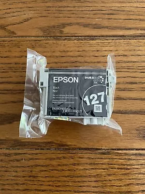 Genuine Epson 127 XL Black Ink Cartridge Factory Sealed High Yield • $24.98