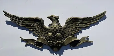 Large Eagle Vintage Bronze Metal Sculpture 37 Inches Monumental Estate Iconic • $3190