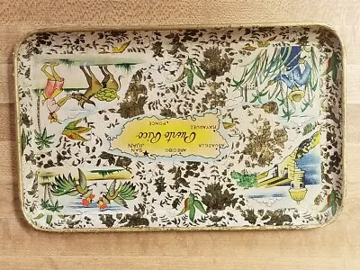 Vintage Paper Mache Tray Puerto Rico Souvenir  • $27.50