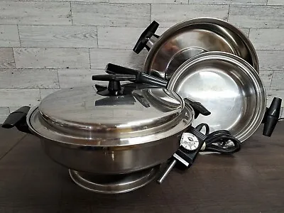 VTG Vollrath Vacumatic Stainless Pan/Lids Poacher Group Cookware Model 40 304 S • $129.98