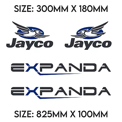 Jayco Expanda Caravan Camper Vinyl Decals Stickers X 4. Premium Vinyl. • $124.99